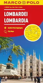 Omslag van Marco Polo Regionalkarte Italien 02 Lombardei, Oberitalienische Seen 1:200.000