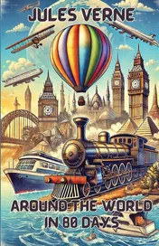 Omslag van Around The World In 80 Days(Illustrated)