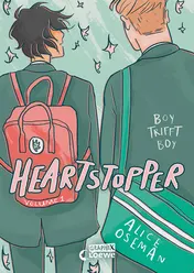 Omslag van Heartstopper Volume 1 (deutsche Hardcover-Ausgabe) Boy trifft Boy - Das Buch zum Netflix Serien-Hit - Entdecke die schönste Liebesgeschichte des Jahres - ausgezeichnet mit dem Lesekompass 2023