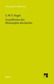 Omslag van Grundlinien der Philosophie des Rechts