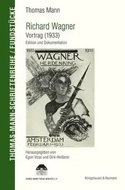Omslag van Richard Wagner Vortrag (1933) : Edition und Dokumentation