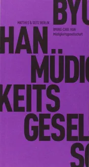 Omslag van Müdigkeitsgesellschaft