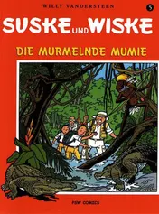 Omslag van Suske und Wiske Die murmelnde Mumie / Paul Geerts. Übers.: Renate Petersen und Eckart Schott