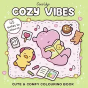 Omslag van Cozy Vibes Malbuch für Erwachsene, Teenager und Kinder (Cozy Spaces Coloring)