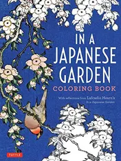 Omslag van In a Japanese Garden Coloring Book With Reflections from Lafcadio Hearn's 'In a Japanese Garden'