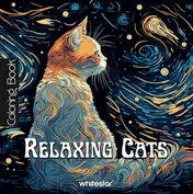 Omslag van Relaxing Cats Coloring Book