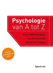 Omslag van Psychologie van A tot Z