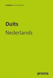 Omslag van Prisma pocketwoordenboek Duits-Nederlands
