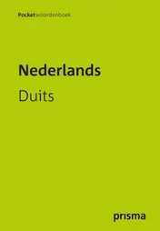 Omslag van Prisma pocketwoordenboek Nederlands-Duits