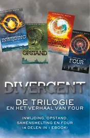 Omslag van Divergent, de trilogie en het verhaal van Four