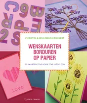 Omslag van Wenskaarten borduren op papier