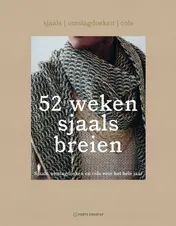 Omslag van 52 weken sjaals breien