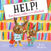 Omslag van Help! Koen Konijn, redder van de bibliotheek