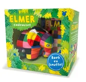 Omslag van Elmer boek en knuffel cadeauset