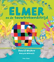 Omslag van Elmer en de touwtrekwedstrijd