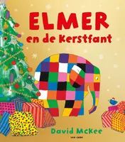 Omslag van Elmer en de Kerstfant - kartonboek