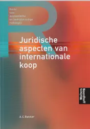 Omslag van Juridische aspecten van internationale koop