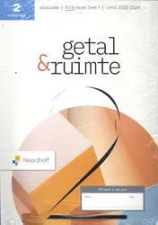Omslag van Getal & Ruimte 13e ed vmbo-kgt 2 FLEX leerboek 1 en 2