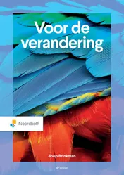 Omslag van Voor de verandering