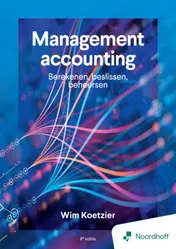 Omslag van Management accounting: berekenen, beslissen, beheersen - 8e editie