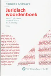 Omslag van Fockema Andreae's Juridisch Woordenboek