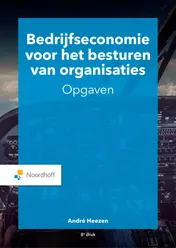 Omslag van Bedrijfseconomie voor het besturen van organisaties - opgaven (ebook)