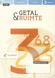 Omslag van Getal & Ruimte 12e ed vmbo-kgt 3 FLEX leerboek 1+2 + werkboek 1+2