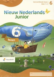 Omslag van Nieuw Nederlands Junior lezen Leeswerkboek 6 Basis SET