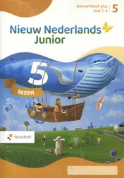 Omslag van Nieuw Nederlands Junior lezen Leeswerkboek 5 SET