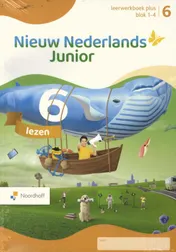 Omslag van Nieuw Nederlands Junior lezen Leeswerkboek 6 Plus SET