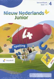 Omslag van Nieuw Nederlands Junior Spelling leerwerkboek groep 4 set