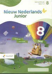 Omslag van Nieuw Nederlands Junior Taal leerwerkboek groep 8 set