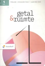 Omslag van Getal en Ruimte 13e ed vwo 1 antwoordenboek deel 2