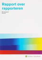 Omslag van Rapport over rapporteren