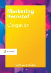 Omslag van Marketing Kernstof opgaven