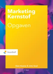 Omslag van Marketing Kernstof opgaven