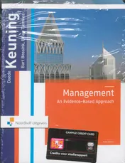 Omslag van Management an evidence-based approach