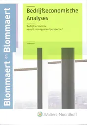 Omslag van Bedrijfseconomische Analyses