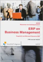 Omslag van ERP en business management