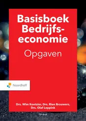 Omslag van Basisboek bedrijfseconomie opgaven