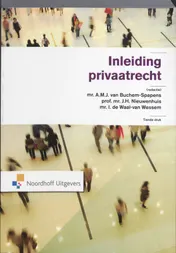 Omslag van Inleiding privaatrecht