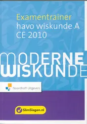 Omslag van Moderne wiskunde examentrainer havo wiskunde A CE 2010