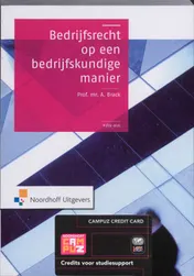 Omslag van Bedrijfsrecht op een bedrijfskundige manier