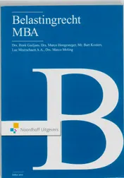 Omslag van Belastingrecht MBA 2010
