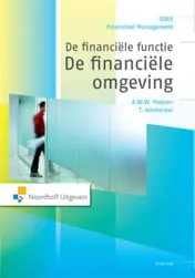 Omslag van De financiële functie: De financiële omgeving