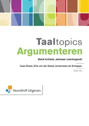 Omslag van Taaltopics argumenteren