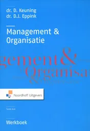 Omslag van Management en organisatie werkboek