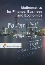Omslag van Mathematics for finance, business and economics