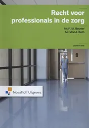 Omslag van Recht voor professionals in de zorg