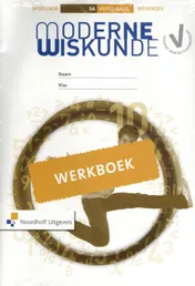 Omslag van Moderne Wiskunde 10e ed vmbo-b 3a+b werkboek